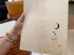 Vista del &uacute;nico manuscrito que se conoce del primer poema del Romancero Gitano, de Federico Garc&iacute;a Lorca.