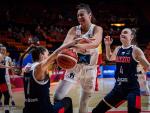 Momento del Rusia - Espa&ntilde;a durante el Eurobasket femenino