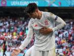 &Aacute;lvaro Morata celebra su gol ante Croacia.