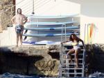 La tenista Serena Williams y su pareja, Alexis Ohanian, están de vacaciones en Antibes, disfrutando de un día de playa.