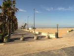 La playa de la Malvarrosa, en Valencia Capital, tiene uno de los paseos mar&iacute;timos m&aacute;s grandes de la provincia.
