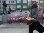 San Cibrao, Lugo. Manifestacion en contra del archivo de la denuncia presentada por decenas de mujeres por la grabacion y posterior difusion en webs de contenido pornografico de videos tomados en la fiesta de A Maruxaina
