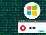 Windows ha empezado a analizar el error.
