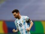 Messi, con la selecci&oacute;n argentina.