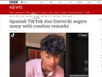 Naim Darrechi, en una noticia de la BBC.