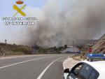Sucesos.- Investigado un hombre por causar el incendio forestal de Jalance al usar una radial