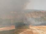 Declaran el nivel 1 de alerta en el fuego de Tobarra por posible afección a bienes de naturaleza no forestal