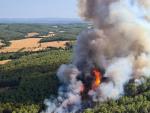 El incendio forestal ya estabilizado en Ventalló (Girona) ha quemado 34 hectáreas