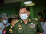 El l&iacute;der de la junta militar birmana, el general Min Aung Hlaing.