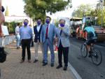 El alcalde visita las obras de Emacsa en la avenida del Brillante, que afrontan su fase final