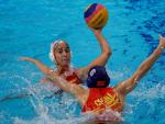 Espa&ntilde;a vs China de waterpolo femenino en los Juegos de Tokio.