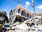 Destrozos del terremoto en Hait&iacute;.
