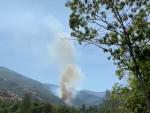 Despliegue de medios por dos focos de incendio en el Monte San Lorenzo
