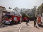 Se incendia una industria de carb&oacute;n en Villaverde de Pontones pero sin registrarse heridos