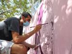 El mural feminista de Ciudad Lineal estar&aacute; repuesto este fin de semana con un barniz antivandalizaci&oacute;n