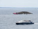 El ferry San Gwann colisiona contra el islote de Malvins en su trayecto a Formentera. Ibiza.