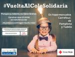 Carrefour y Cruz Roja recoger&aacute;n material escolar para familias en situaci&oacute;n de vulnerabilidad en Pamplona y Tudela