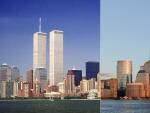 As&iacute; luce el 'skyline' de Manhattan antes y despu&eacute;s del 11-S