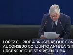 Leopoldo L&oacute;pez Gil en el Parlamento Europeo.