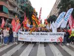 Los sindicatos de Banco Sabadell se concentran esta semana en 14 ciudades por el ERE, el martes en Pamplona
