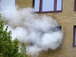 Consecuencias de una explosi&oacute;n en un edificio de apartamentos en Gotemburgo.