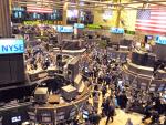 Vista general del interior de la Bolsa de Nueva York.