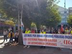 Pensionistas y jubilados de CIG se concentran en las ciudades gallegas para reclamar &quot;pensiones dignas&quot;