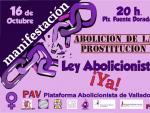 La Plataforma Abolicionista de Valladolid convoca este s&aacute;bado su primera manifestaci&oacute;n cobtra la prostituci&oacute;n