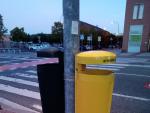 Pamplona instala 45 papeleras amarillas en el barrio de San Jorge dentro de un proyecto piloto de recogida de residuos