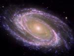 Ejemplo de galaxia espiral cercana, M81, donde se identifica fácilmente el bulbo, la parte central más rojiza, y el disco, plagado de zonas donde se forman estrellas actualmente y aparecen como regiones azules formando brazos espirales.
NASA/JPL-CALTECH/ESA/HARVARD-SMI
  (Foto de ARCHIVO)
7/6/2021