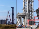 SpaceX instaló los brazos robóticos en su torre de lanzamiento el 20 de octubre.