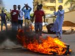 Protestas tras el golpe de Estado en Sudán.