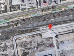 La calle, señalada en Google Maps por el punto rojo.