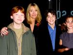 J. K. Rowling y los protagonistas de la saga 'Harry Potter'.