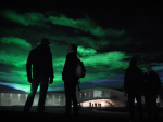 Proyección de la aurora boreal, por Dan Archer.