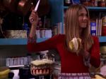 Imagen del episodio especial de Acción de Gracias de 'Friends' en el que Rachel prepara su famoso trifle inglés.