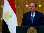 Abdelfatah El-Sisi en su comparecencia junto a S&aacute;nchez