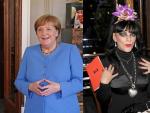 Angela Merkel y Nina Hagen, en imágenes de archivo.