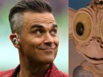 Robbie Williams frente a un posible modelo primate