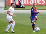 Ivana Andr&eacute;s y Alexia Putellas, durante un Real Madrid - Barcelona