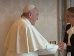 Yolanda Díaz visita al Papa Francisco.