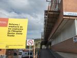 Girona 08.04.2020. Entrada de urgencias del Hospital Trueta. Foto de Glòria Sánchez