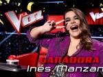Inés Manzano gana 'La voz'.