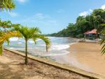 Playa en el Parque Nacional de Cahuita, en la costa caribeña de Costa Rica.