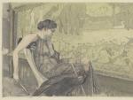 Cuadro que representa a Penélope contemplando el tapiz (1895).