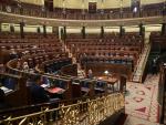 Asistentes a una sesión plenaria en el Congreso de los Diputados, a 23 de diciembre de 2021, en Madrid, (España).