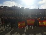 Miembros de la plataforma Palencia Existe en una protesta.