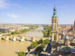 Las torres de la Bas&iacute;lica de Nuestra Se&ntilde;ora del Pilar en la ciudad de Zaragoza.