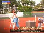 Garbiñe Muguruza charla con Fran Rivera.