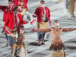 Malia Paseka y Pita Taufatofua, abanderados de Tonga en los Juegos Olímpicos de Tokio